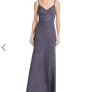 Eliza J Glitter Knit Crepe Gown In Slate | ModeSens Brand New with tag on it